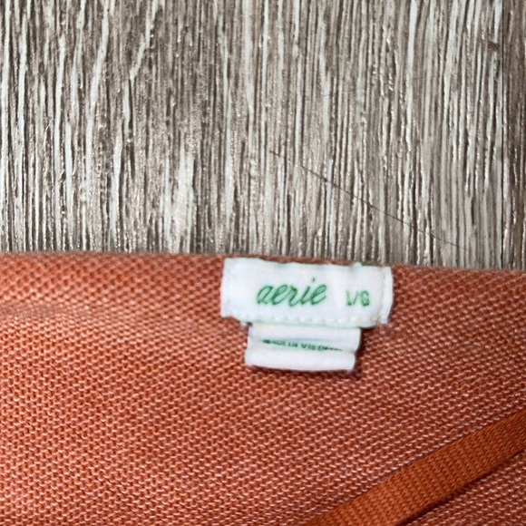 Aerie long sleeve romper super soft orange size large - Picture 3 of 6